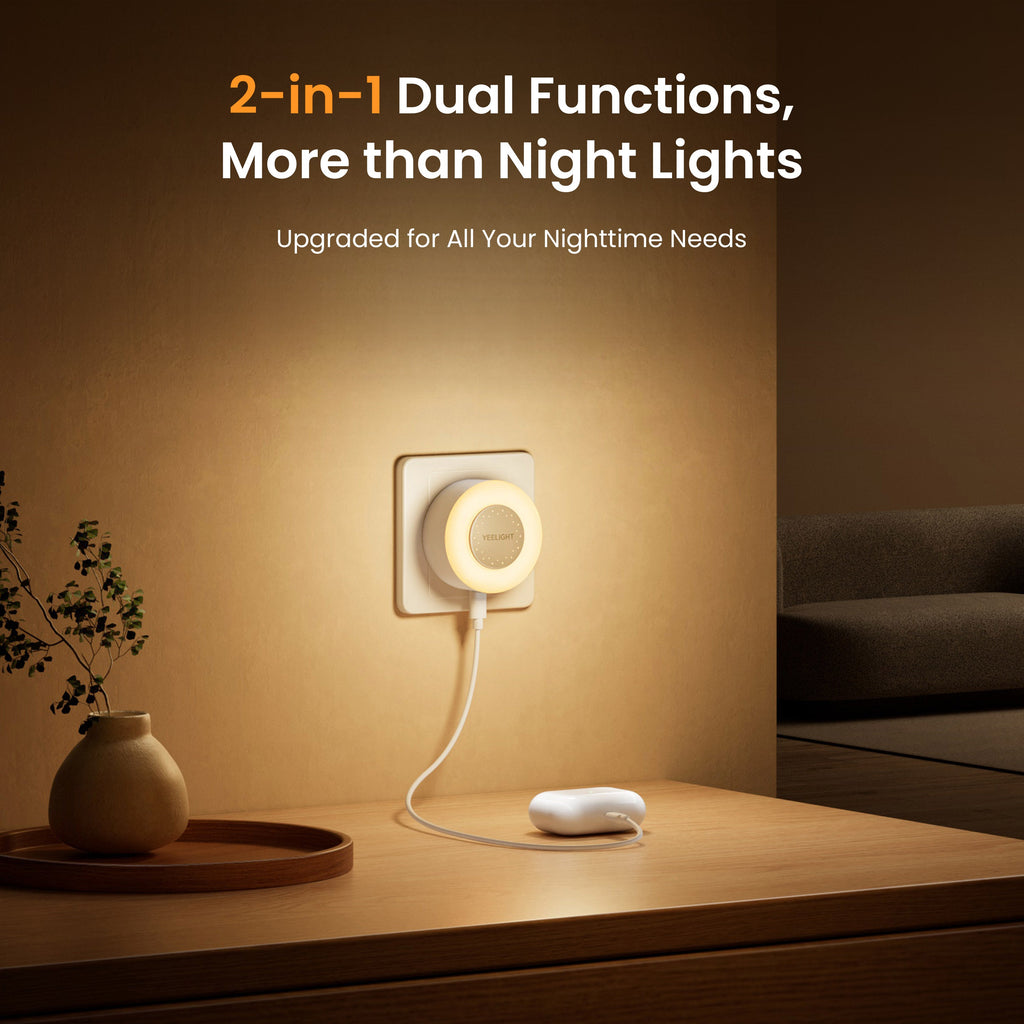 2-in-1 Lighting & Charging Sensor Nightlight