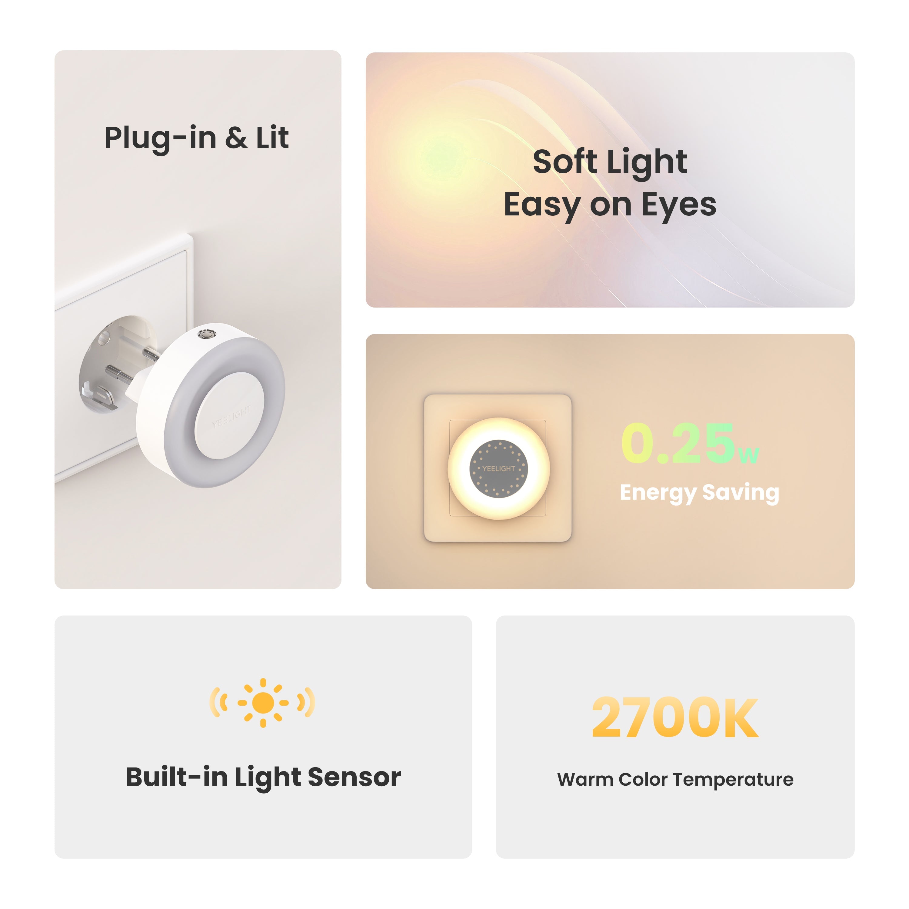 Plug-in Sensor Nightlight Pura