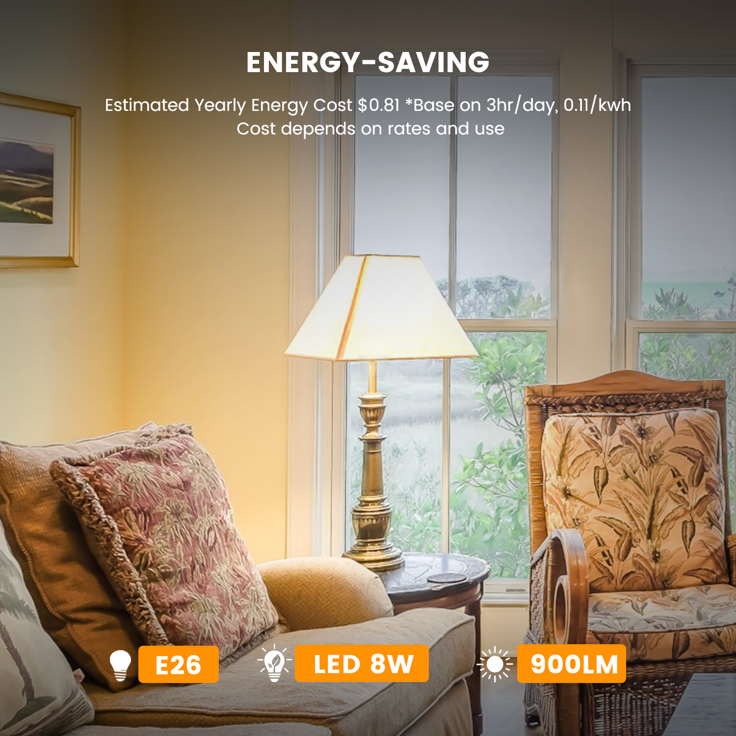 Smart Dimmable Bulb W3- 4pack