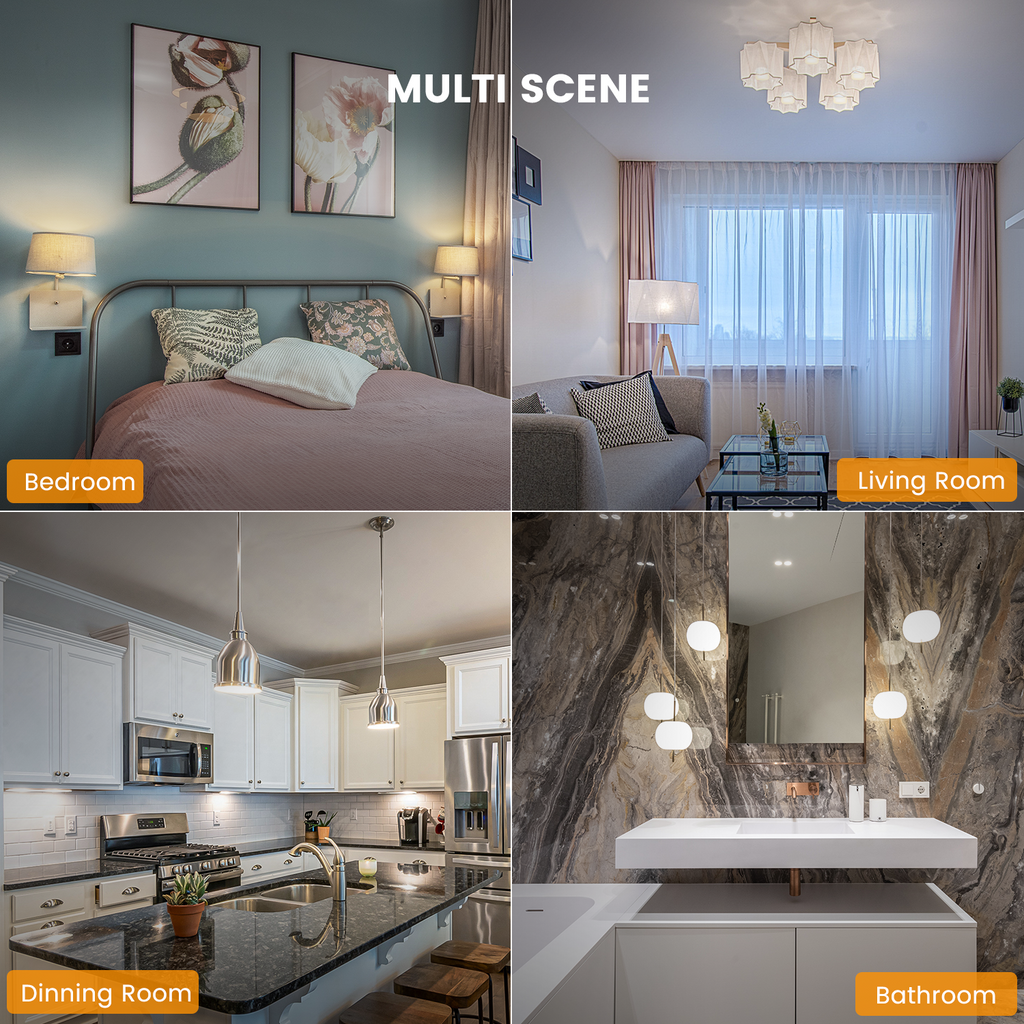 Smart Dimmable Bulb W3- 4pack